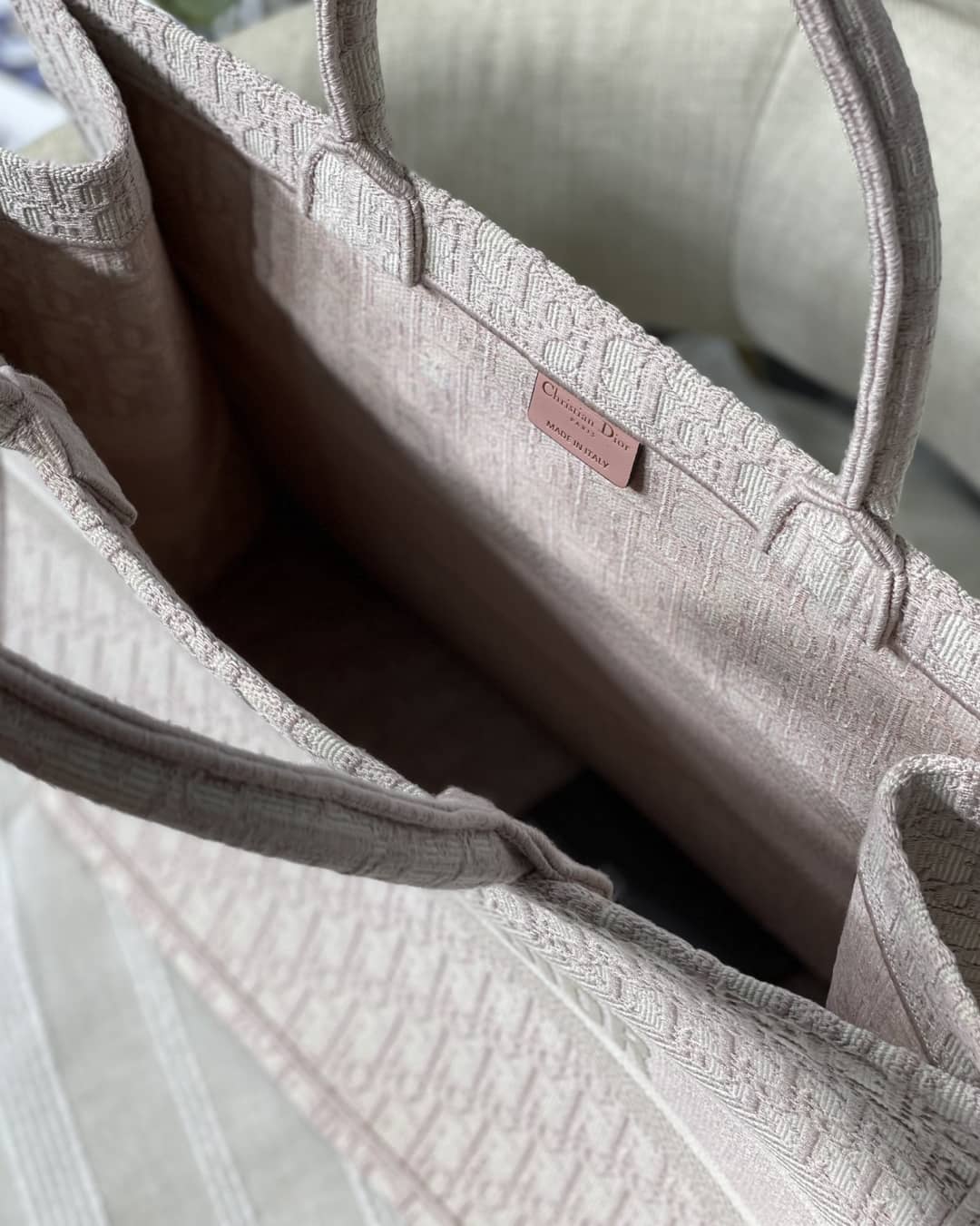 Christian Dior CD Book Embroidery Replica Tote