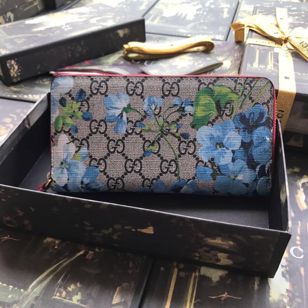 Gucci Bloom Dupes Full Zipper Wallet 404071