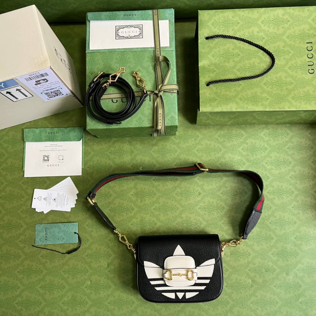 Adidas x Gucci Horsebit 1955 Mini Crossbody Bag 658574 Replica