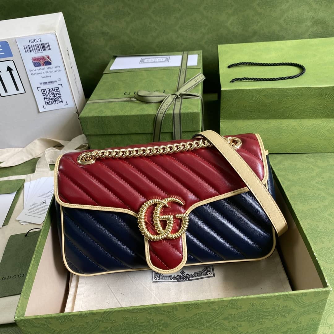 Gucci Marmont GG Small matelassé Shoulder Bag Replica 443497