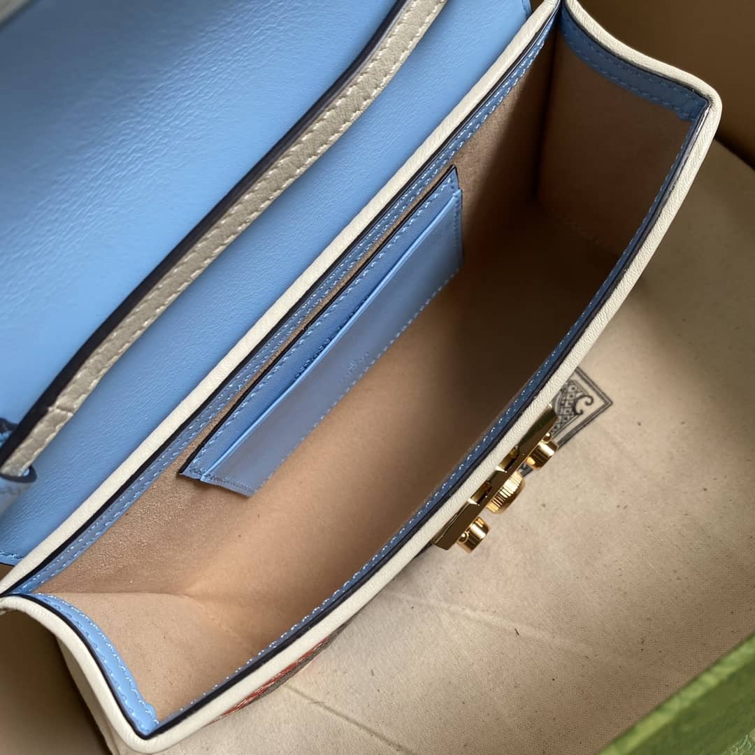 Gucci Padlock GG Supreme Canvas Top Handle Mini Bag Replica 652683