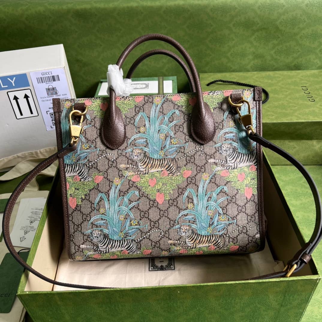 Gucci Tiger GG Small Tote Bag 659983 Replica