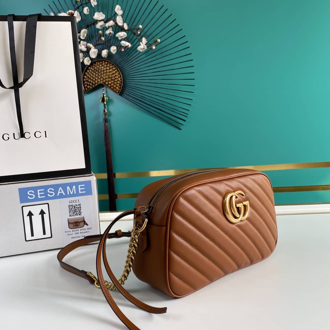Gucci Marmont Dupe GG Small Matelassé Shoulder Bag Replica 447632