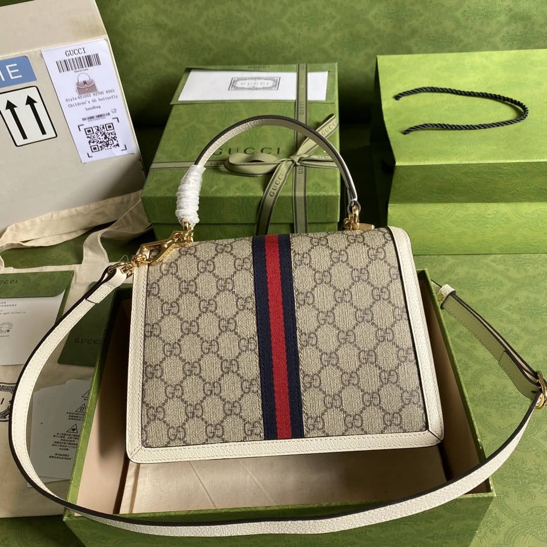 Gucci Ophidia Web Small Top Handle Bag Replica 651055