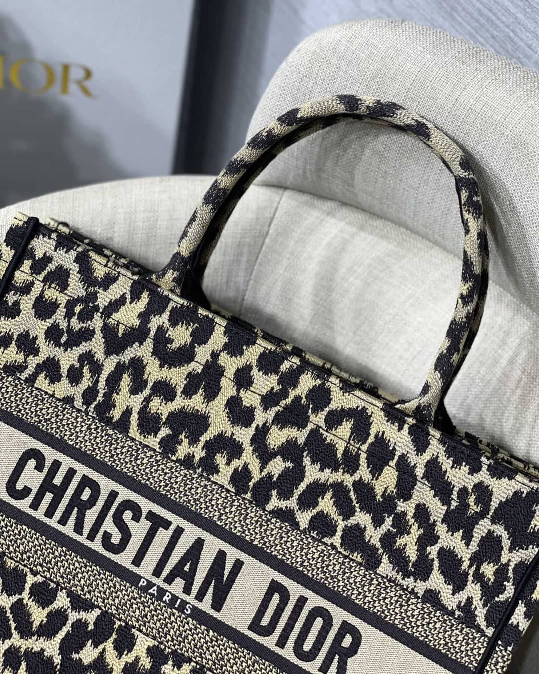 Christian Dior CD Book Embroidery Replica Tote