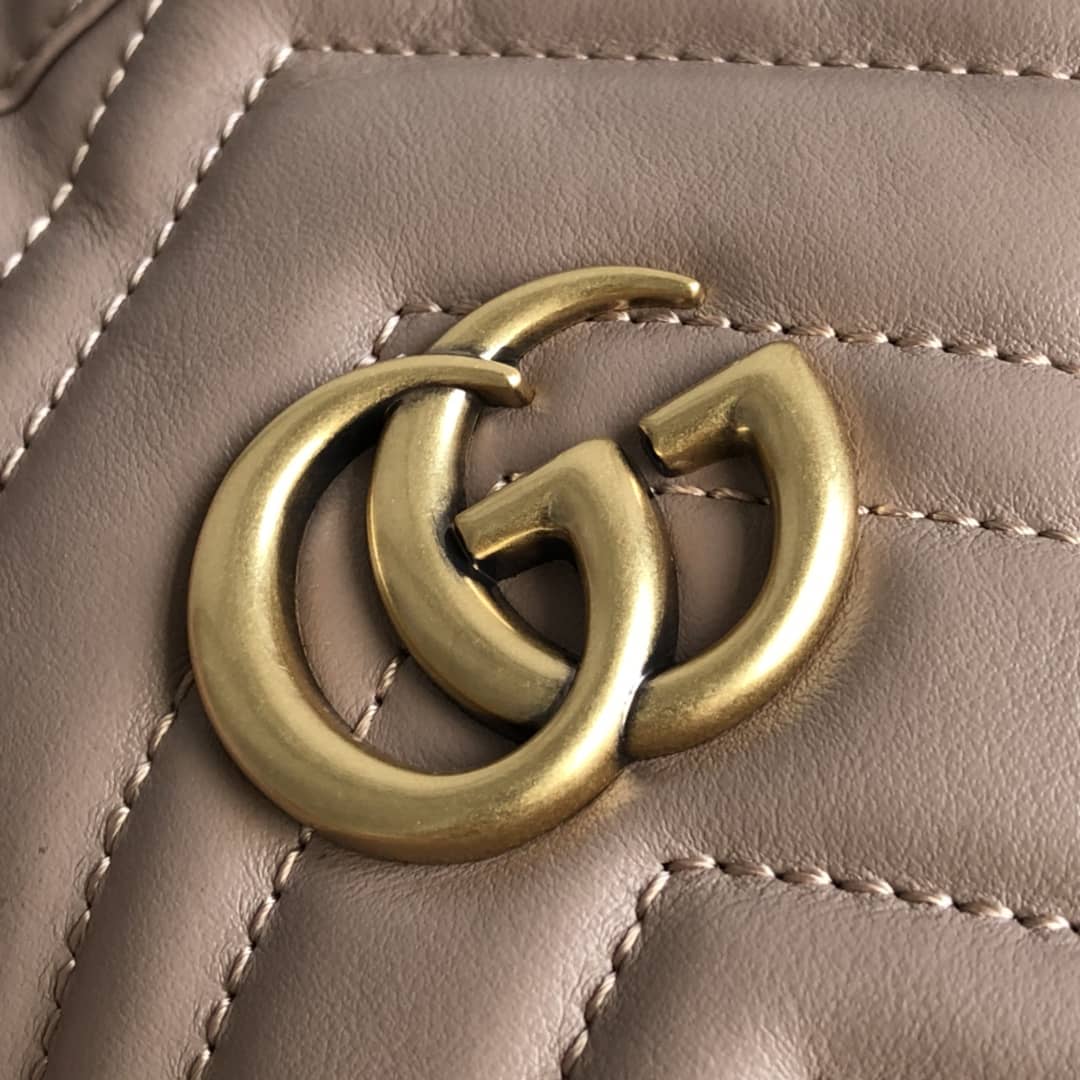 Gucci GG Marmont Mini Bucket Crossbody Bag Replica Pink 575163