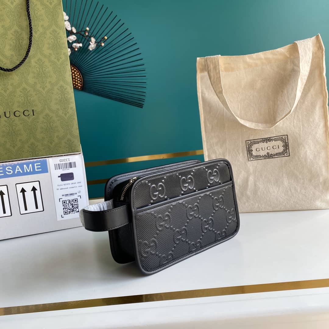Gucci GG Embossed Cosmetic Case Replica 627470