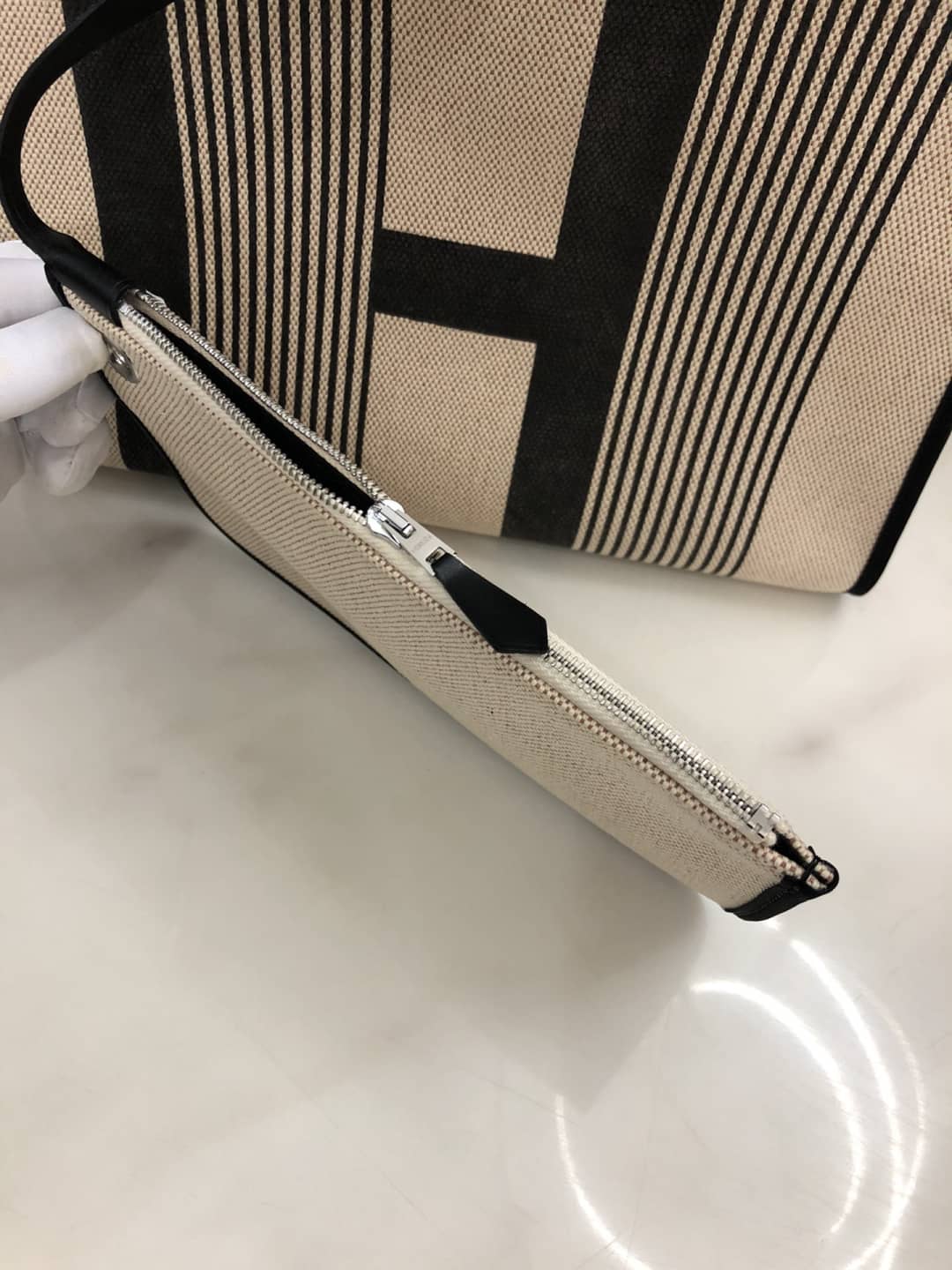 Replica Hermes Birkin Bag 31 Canvas Leather HerBag