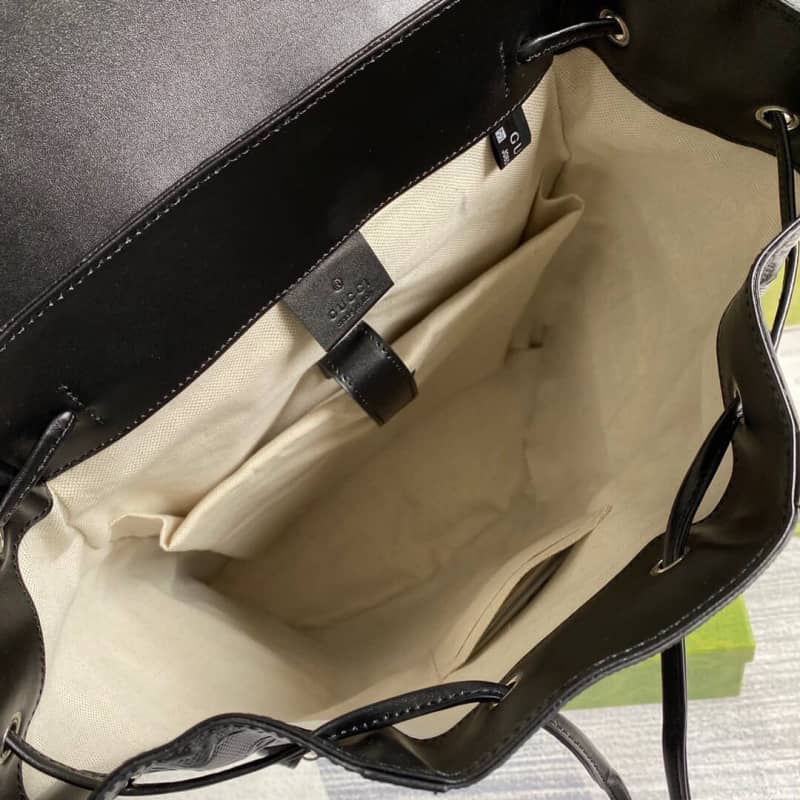 Gucci GG Embossed Leather Replica Backpack Black 625770