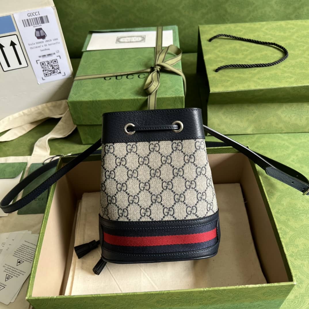 Gucci Ophidia Mini GG Supreme 550620 Replica Bucket Bag