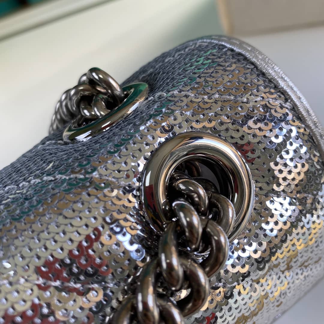 Gucci Marmont GG Matelasse Leather Mini Shoulder Bag Replica 446744
