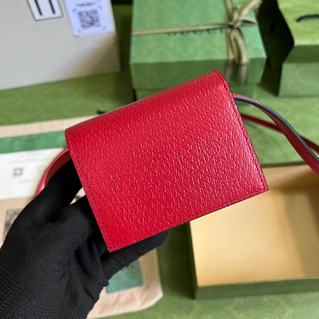 Adidas x Gucci Card Case With Horsebit 702248 Replica Crossbody Bag