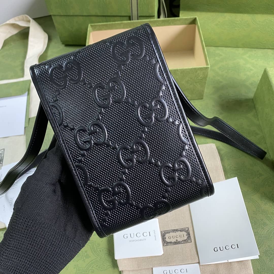 Gucci GG Embossed Mini Phone Bag Replica 625571