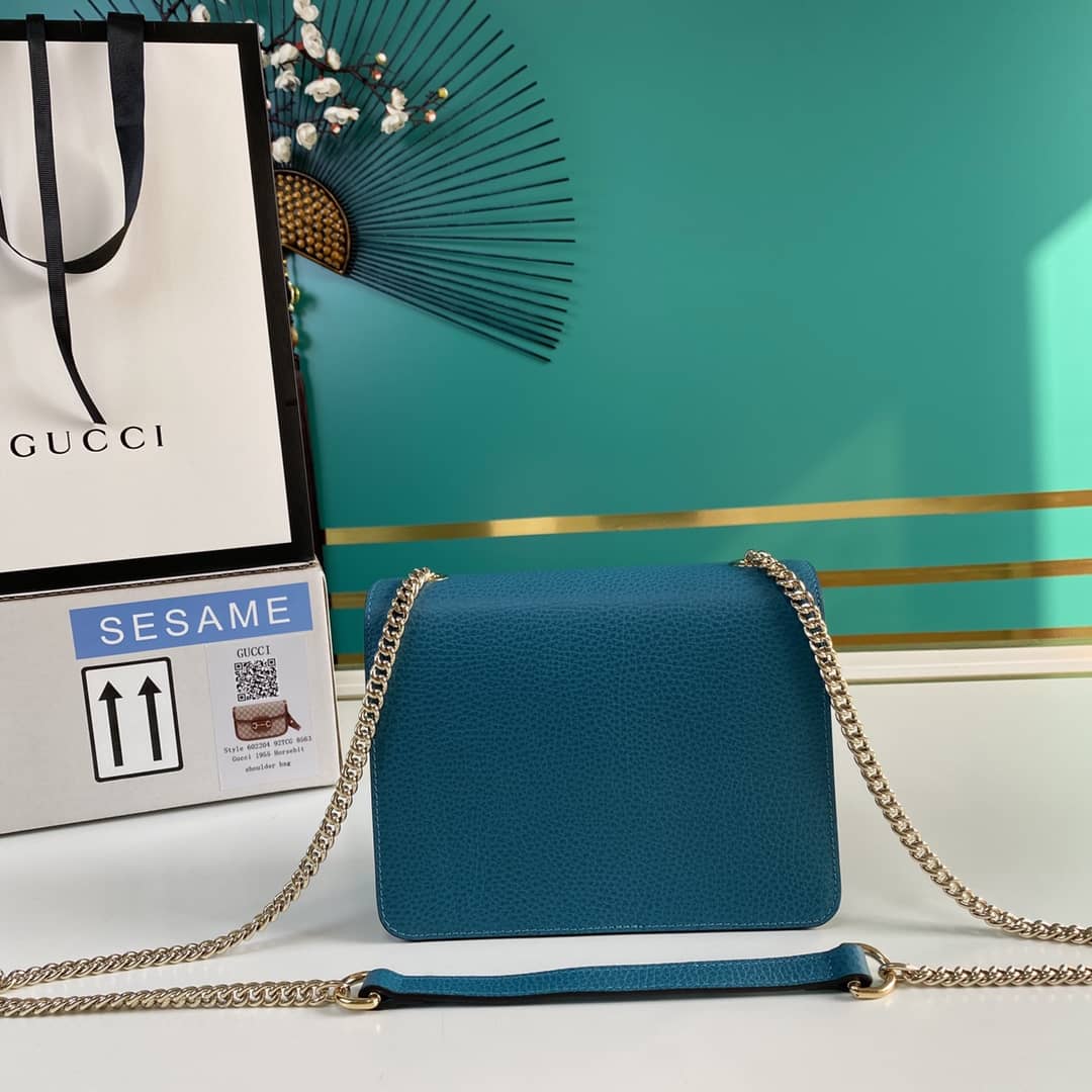 Gucci Interlocking Leather Chain Crossbody Bag Replica 510304