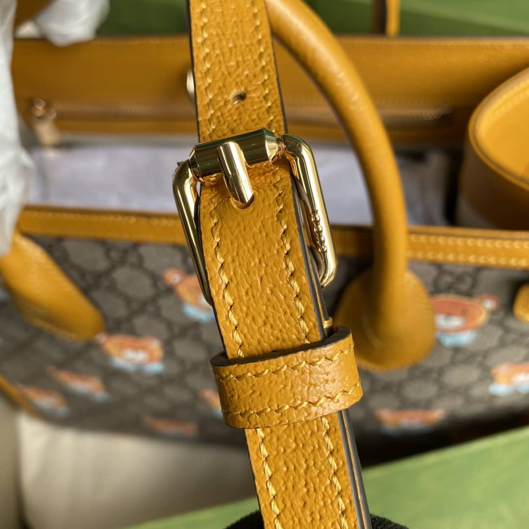 Kai x Gucci Leather Logo Tote Replica 660531