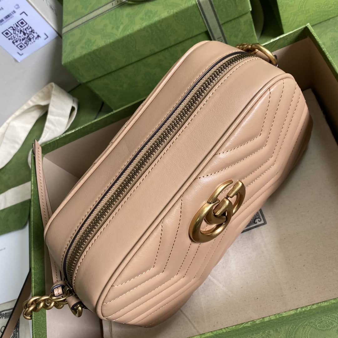 Gucci Crossbody Dupe GG Marmont Small Matelasse Leather 447632