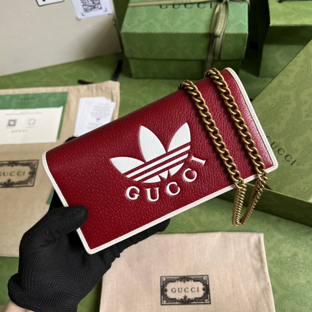 Adidas x Gucci Wallet With Chain 621892 Replica Crossbody Bag
