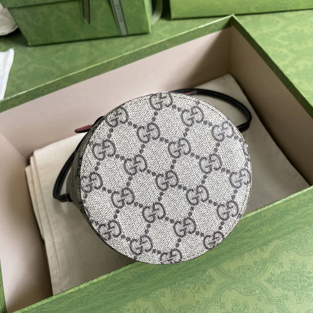 Gucci GG Children Ladybug Supreme Canvas Bucket Bag Replica 666277