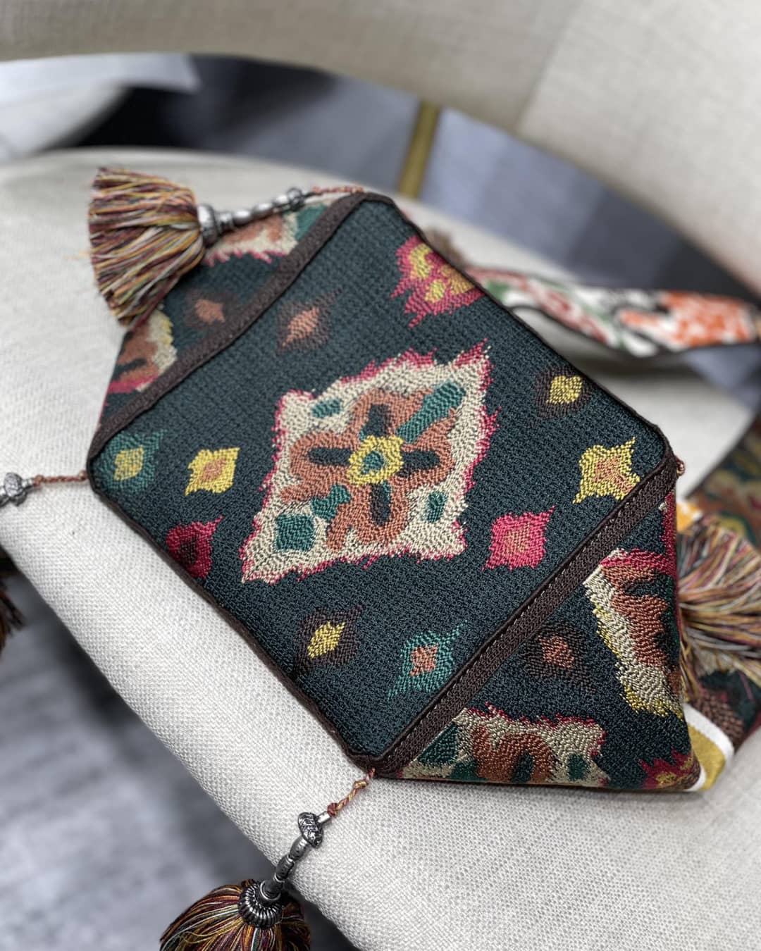 Christian Dior CD Bubble Embroidered Replica Bucket Bag