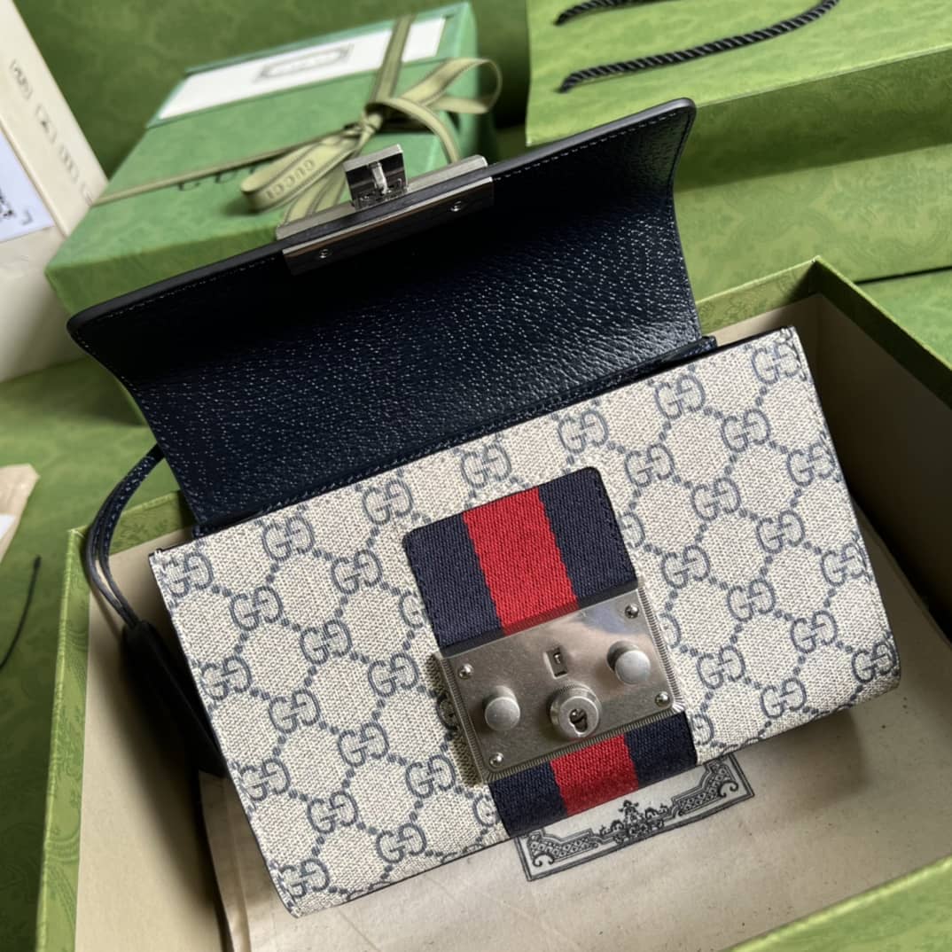 Gucci Crossbody Dupe Padlock Small GG Chain 409487