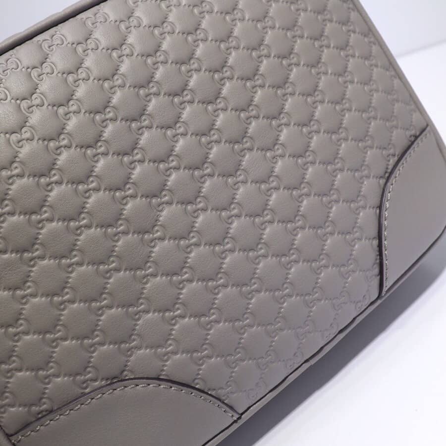 Gucci Bree Guccissima GG Leather Canvas Camera Bag Replica Gray 449413
