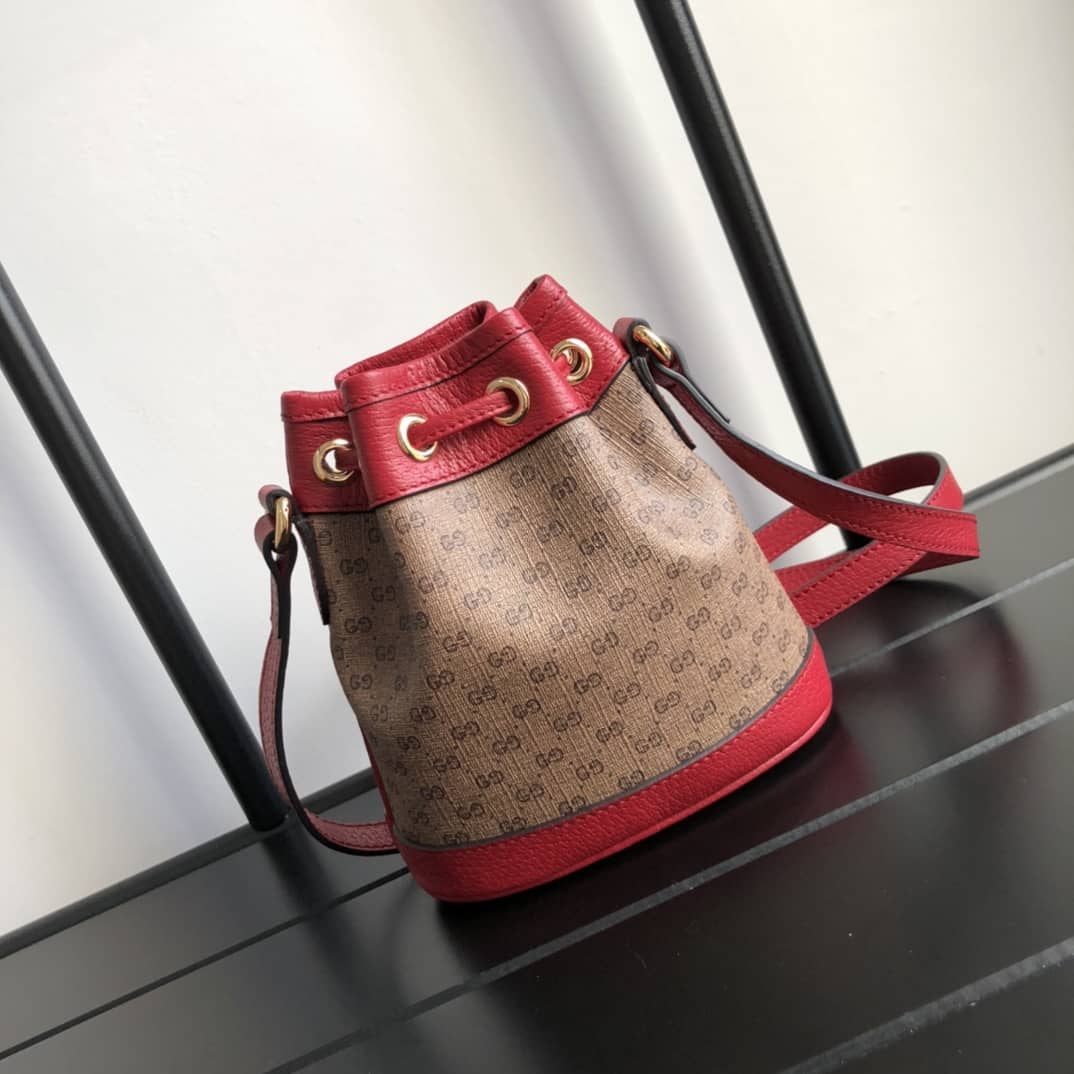 Gucci X Doraemon Mini Bucket Bag Replica 647801