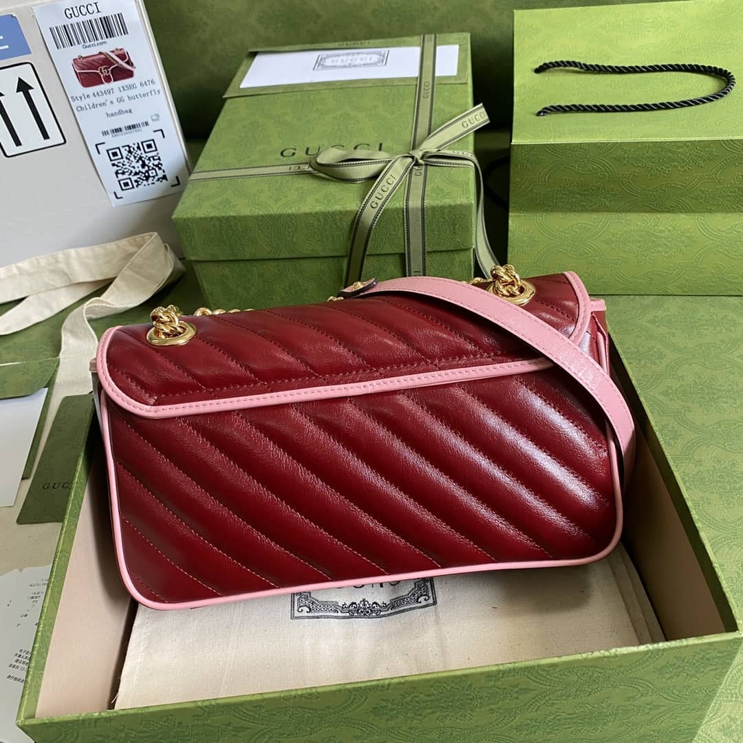 Gucci Marmont GG Small matelassé Shoulder Bag Replica 443497