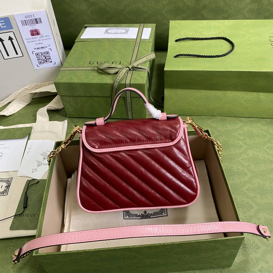 Gucci Marmont GG Mini Top Handle Bag Replica 583571