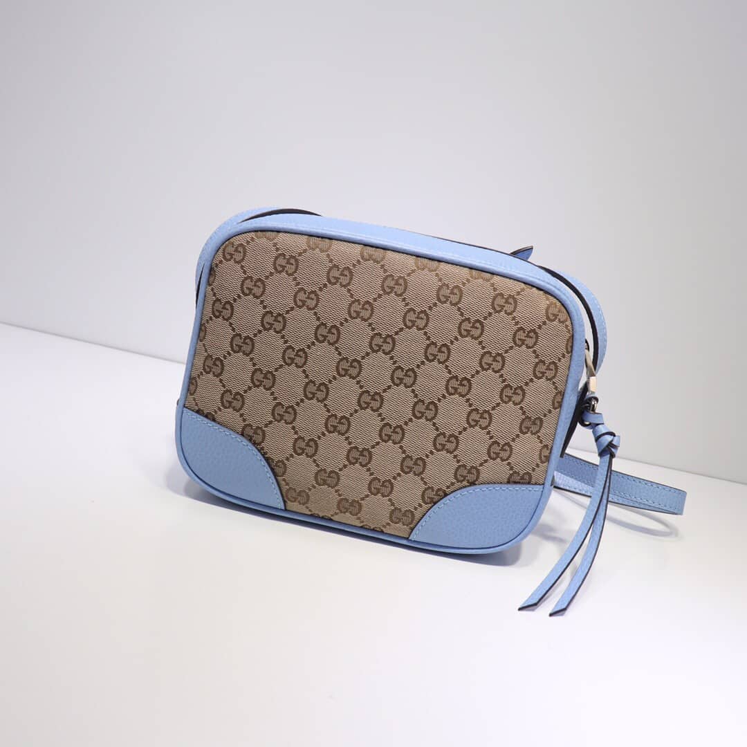 Gucci GG Canvas Messenger Bag Replica Blue 449172