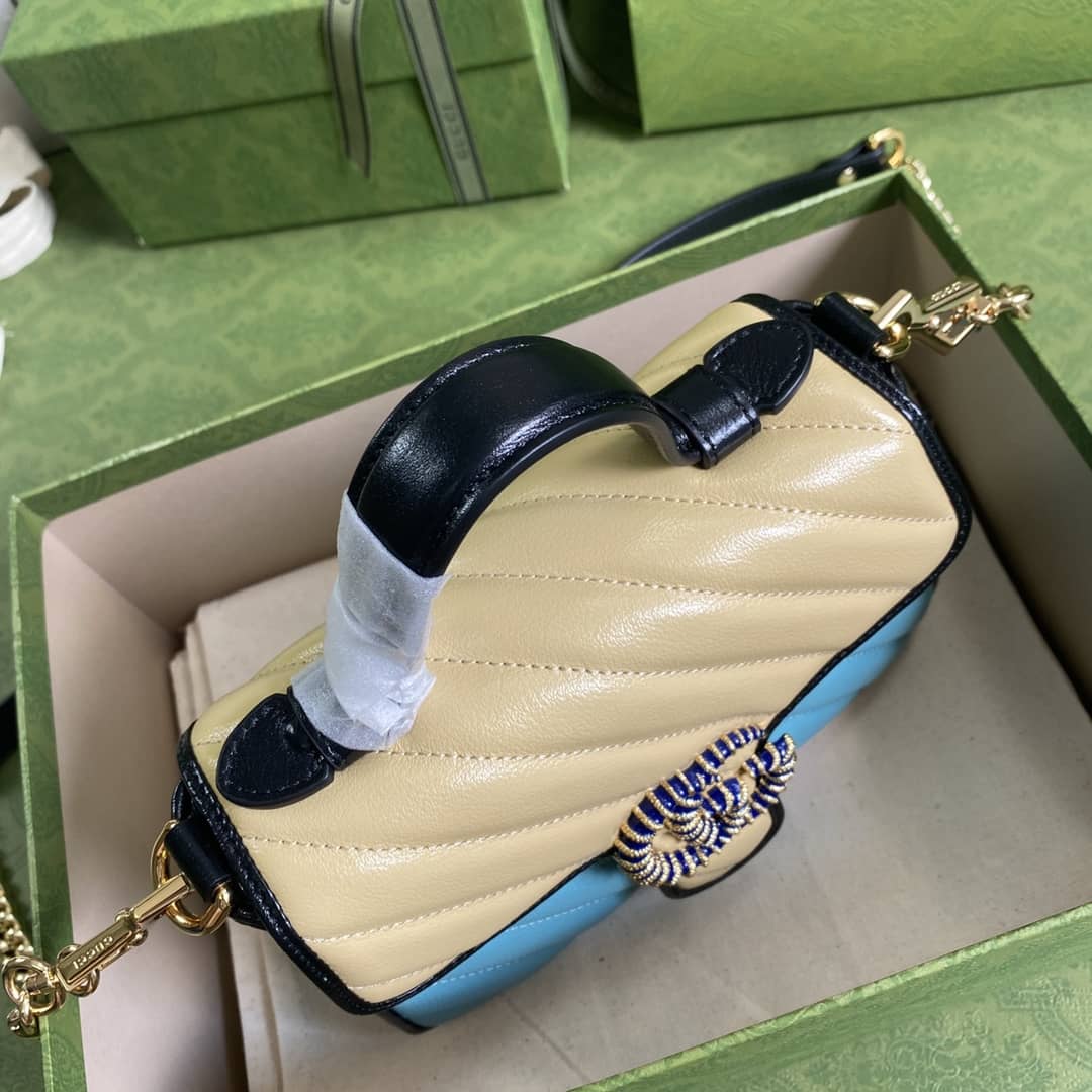 Gucci Marmont GG Mini Top Handle Bag Replica 583571