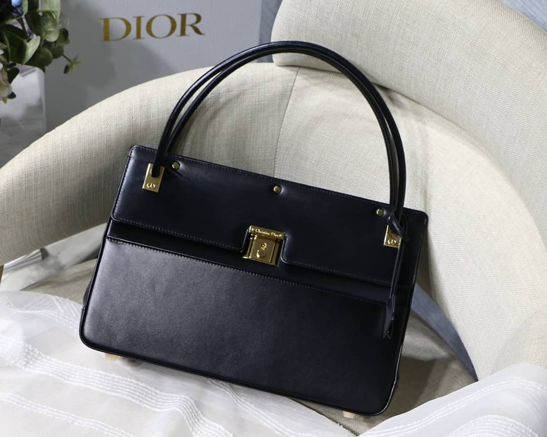 Dior Latte Smooth Calfskin Parisienne Bag