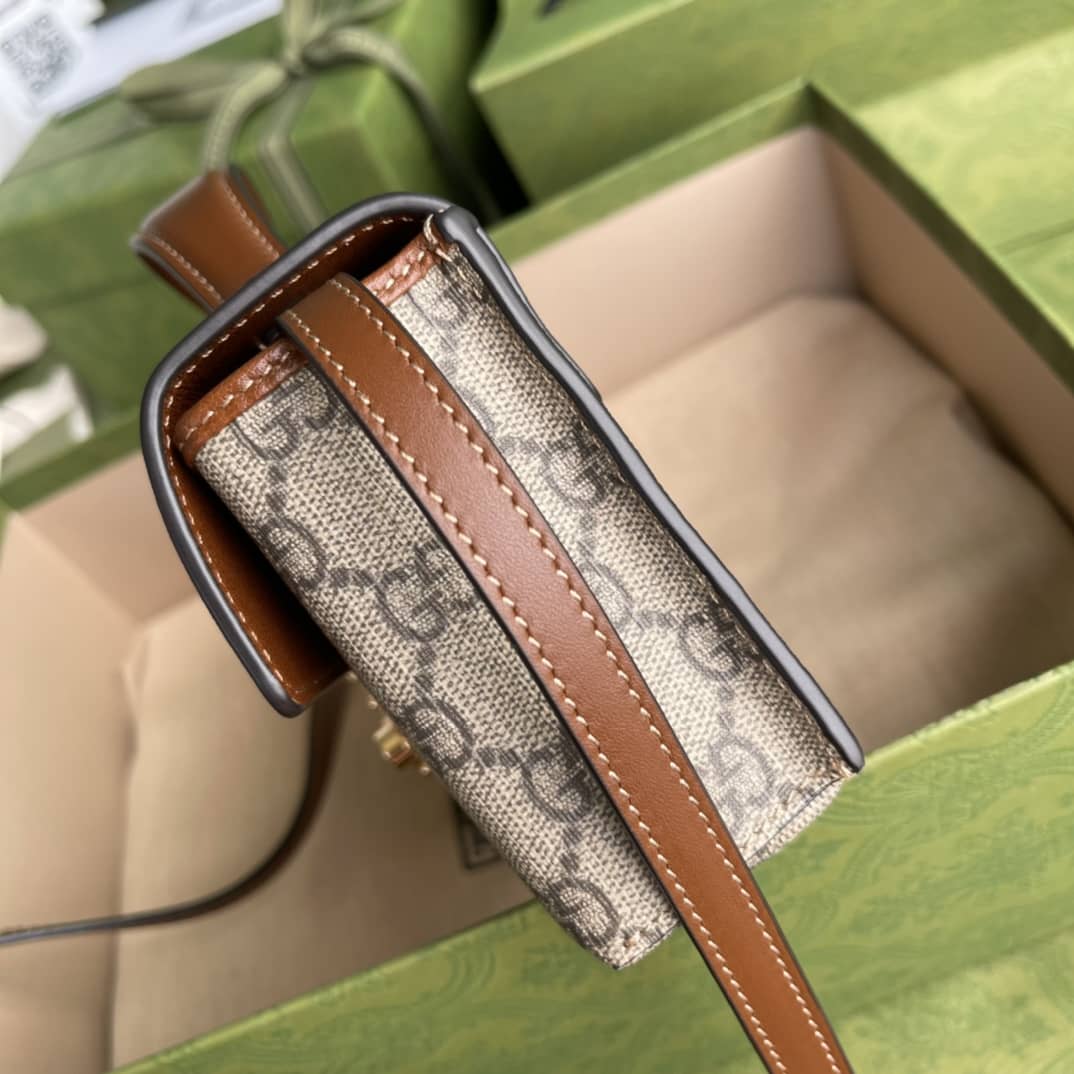 Gucci Padlock GG Supreme Canvas Top Handle Mini Bag Replica 652683