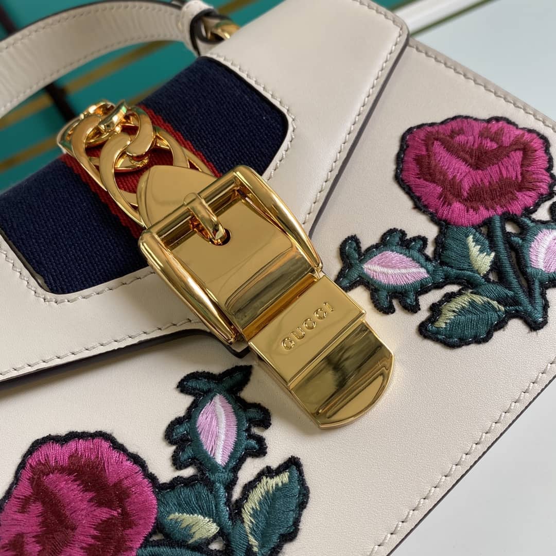 Gucci Womens Sylvie Leather Mini Bag Replica 470270