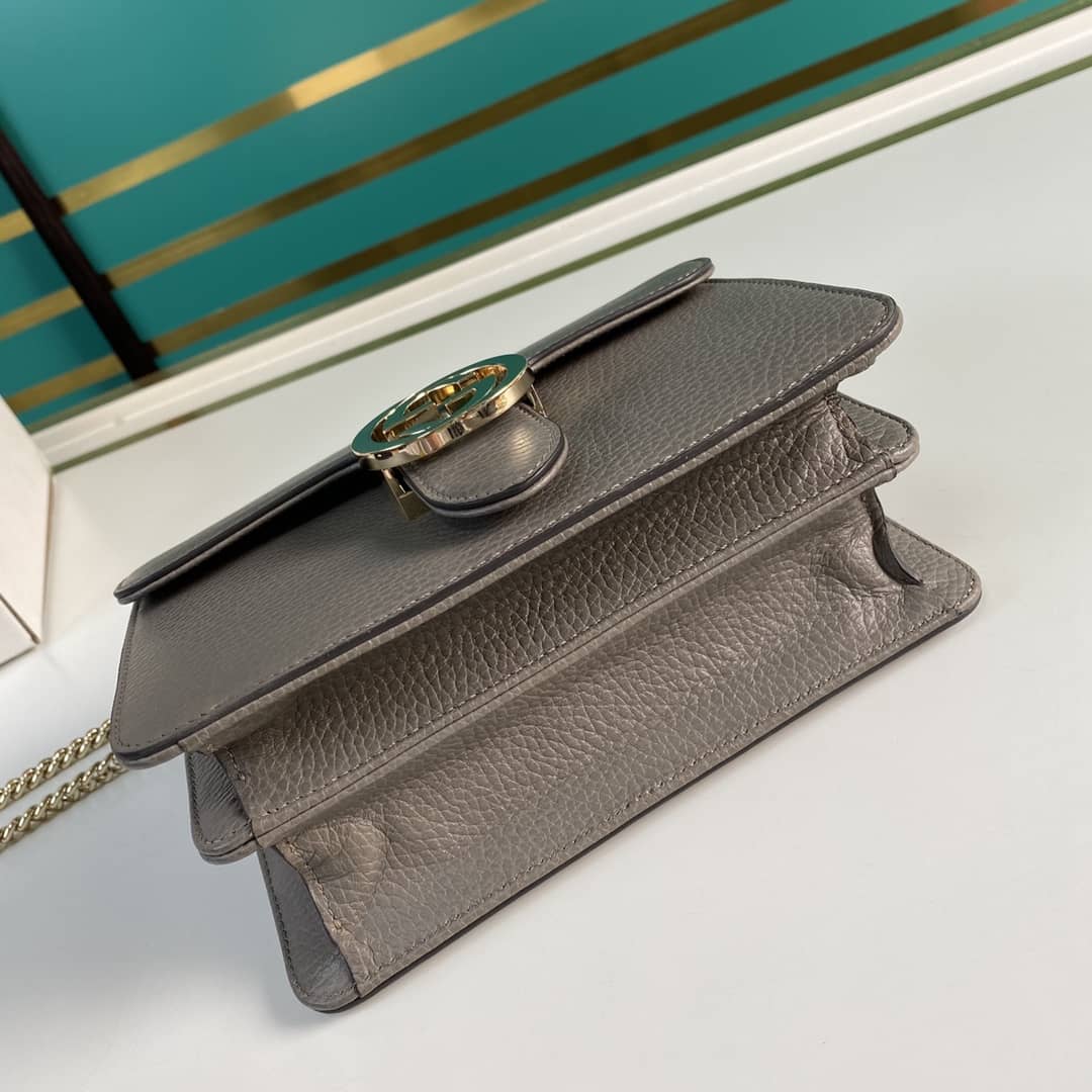 Gucci Interlocking Leather Chain Crossbody Bag Replica 510304