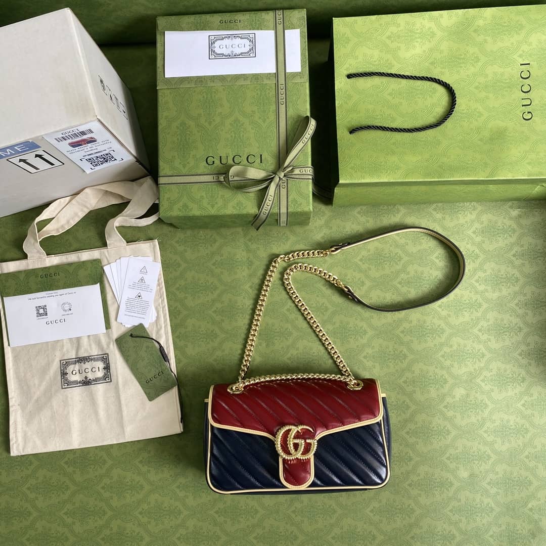Gucci Marmont GG Small matelassé Shoulder Bag Replica 443497