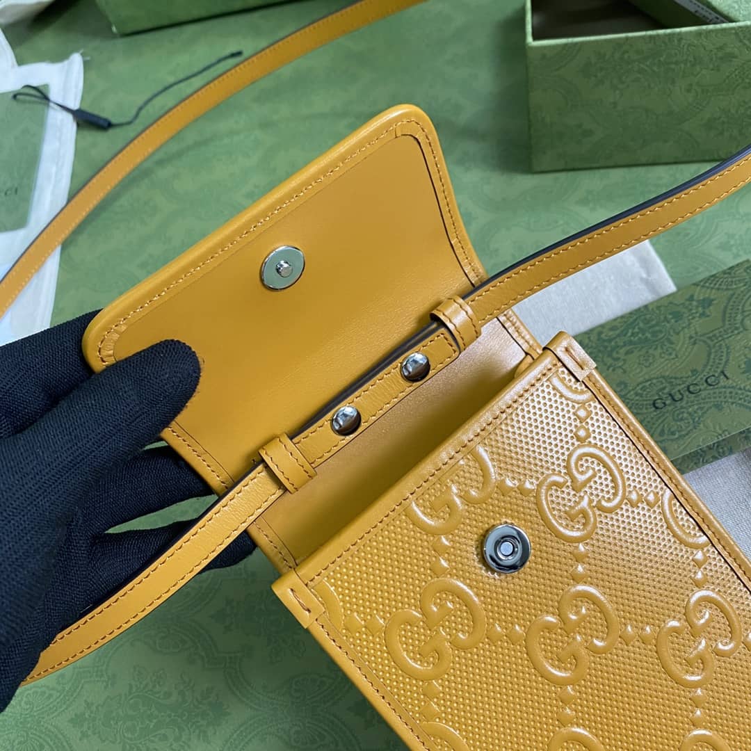 Gucci GG Embossed Mini Phone Bag Replica 625571