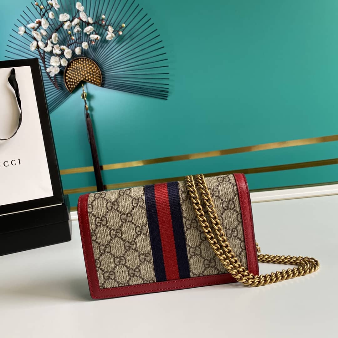 Gucci Queen Margaret GG Shoulder Bag Mini Chain Wallet Replica 476079