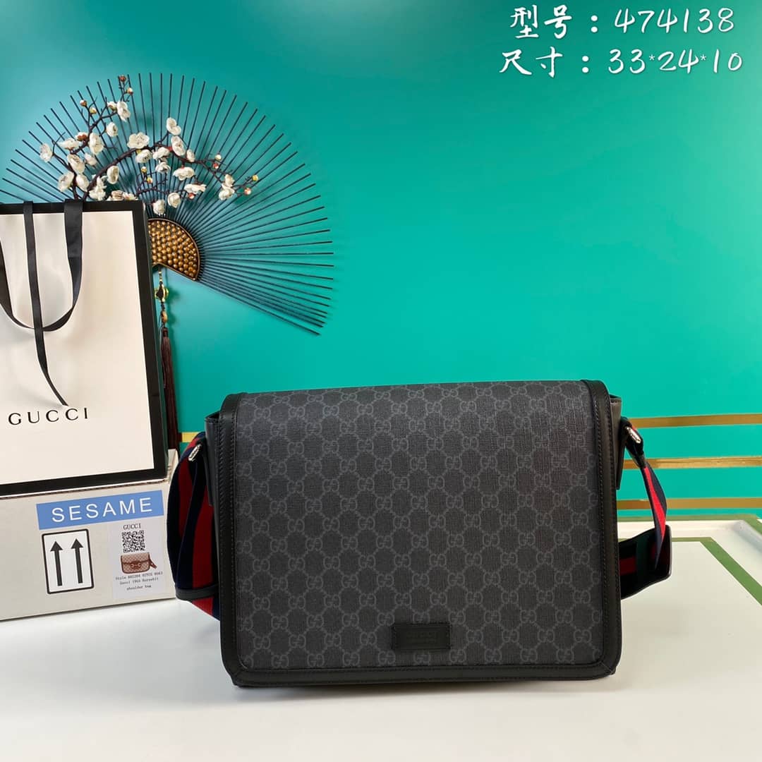 Gucci Courier GG Supreme Shoulder Bag Replica 474138