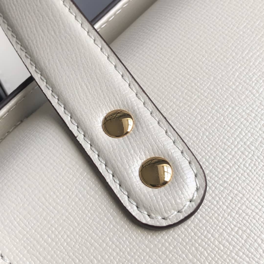 Gucci Horsebit Bag Dupe 1955 Small Top Handle Replica Bag White 627323