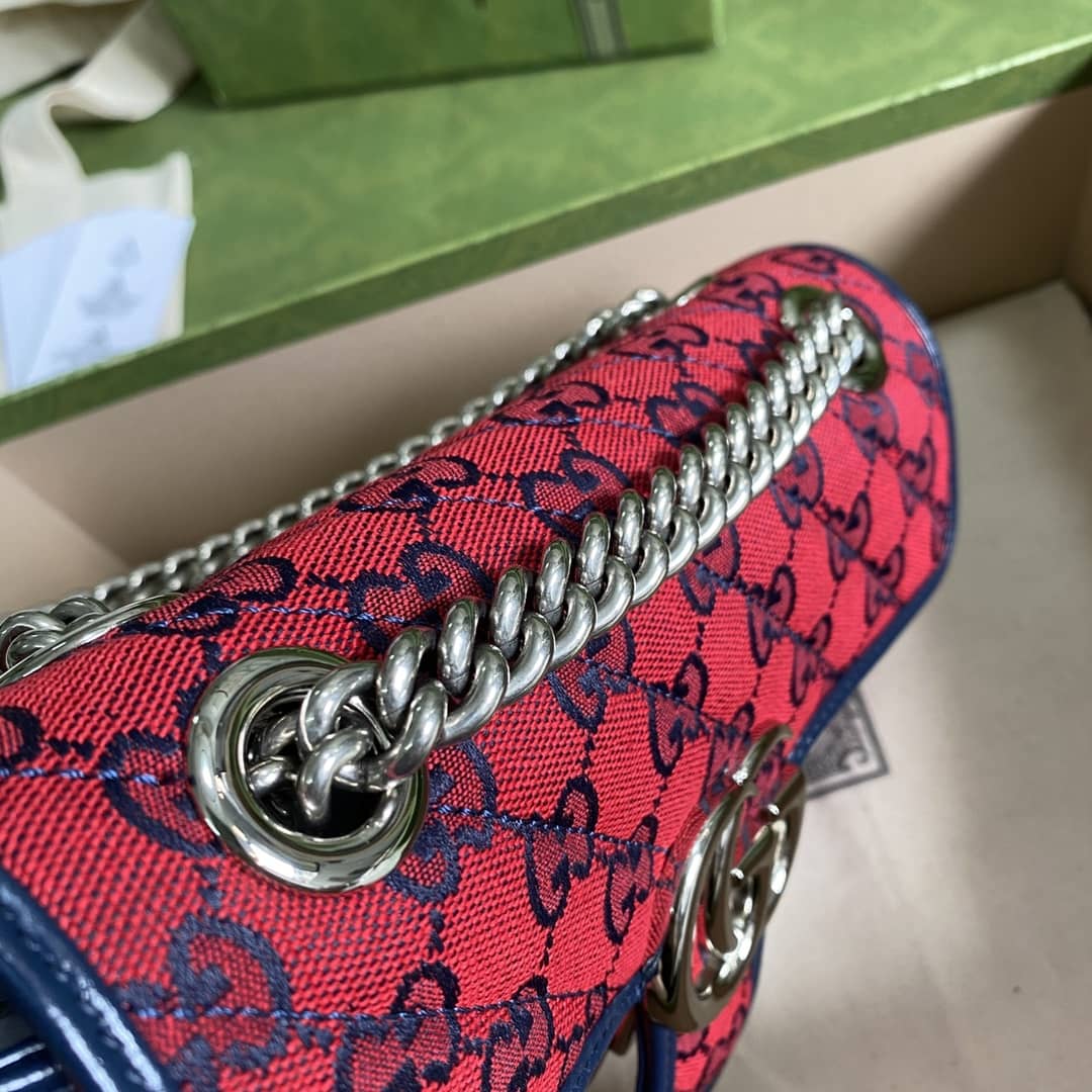 Gucci Marmont GG Matelasse Leather Mini Shoulder Bag Replica 446744
