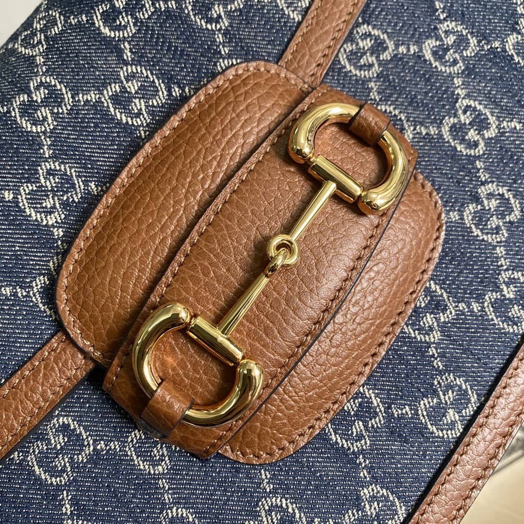Gucci 1955 Horsebit Supreme Shoulder Bag Replica 602204