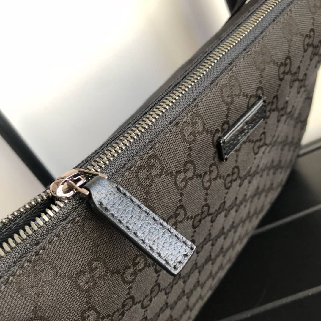 Gucci GG Canvas Shoulder Bag Replica Black 110054