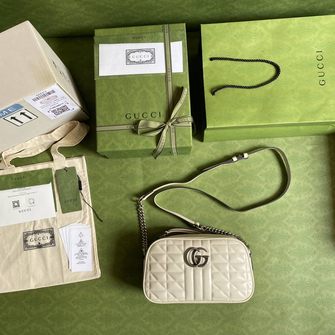 Gucci Marmont Dupe GG Small Matelassé Shoulder Bag Replica 447632