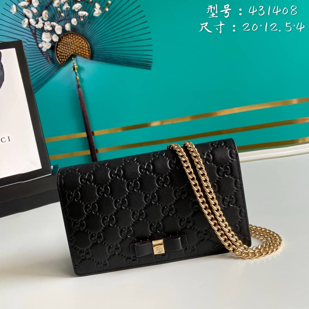 Gucci Signature Mini Crossbody Bag Replica 431408