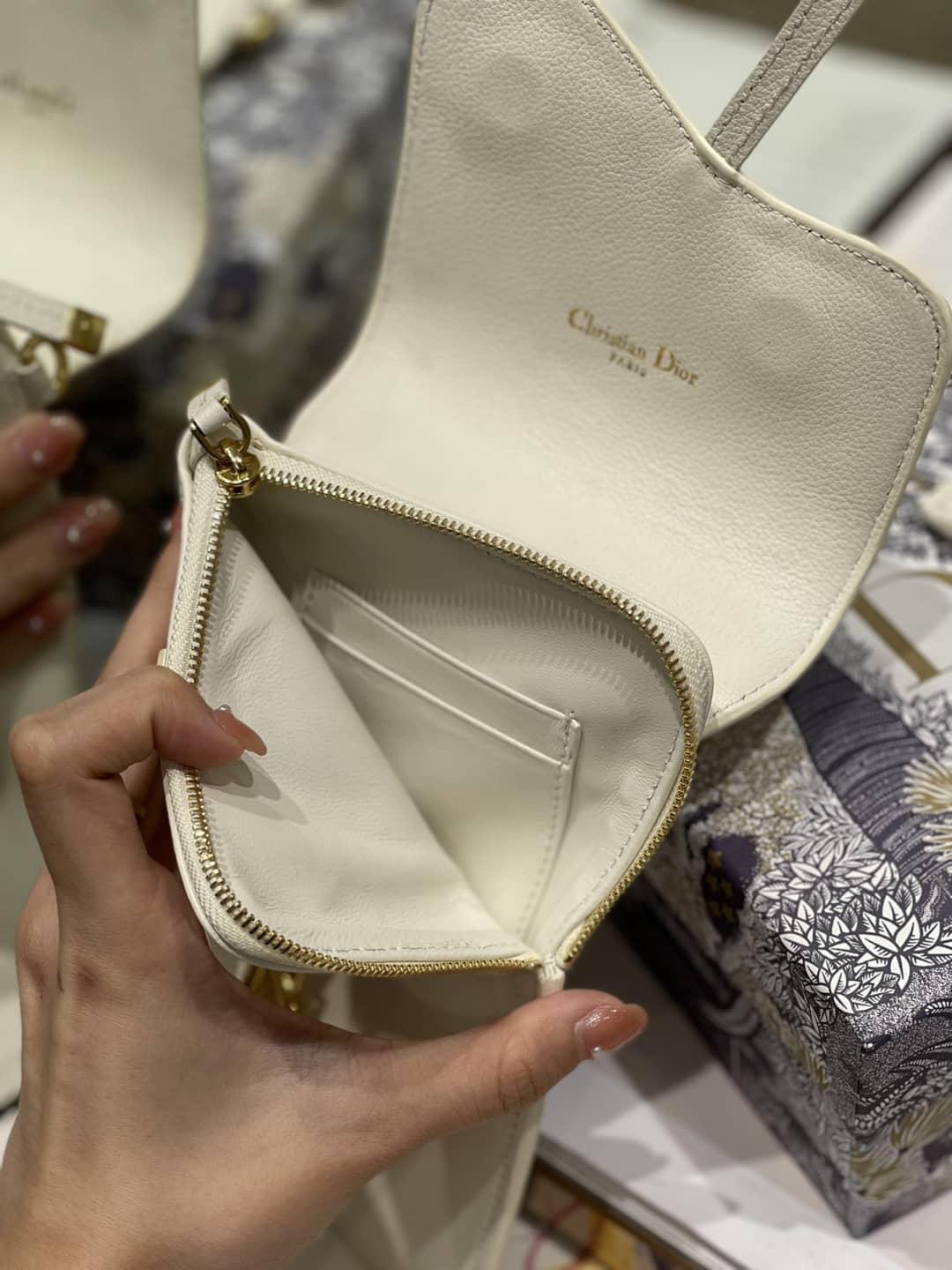 Dior Saddle Bag Dupe Vertical Pouch