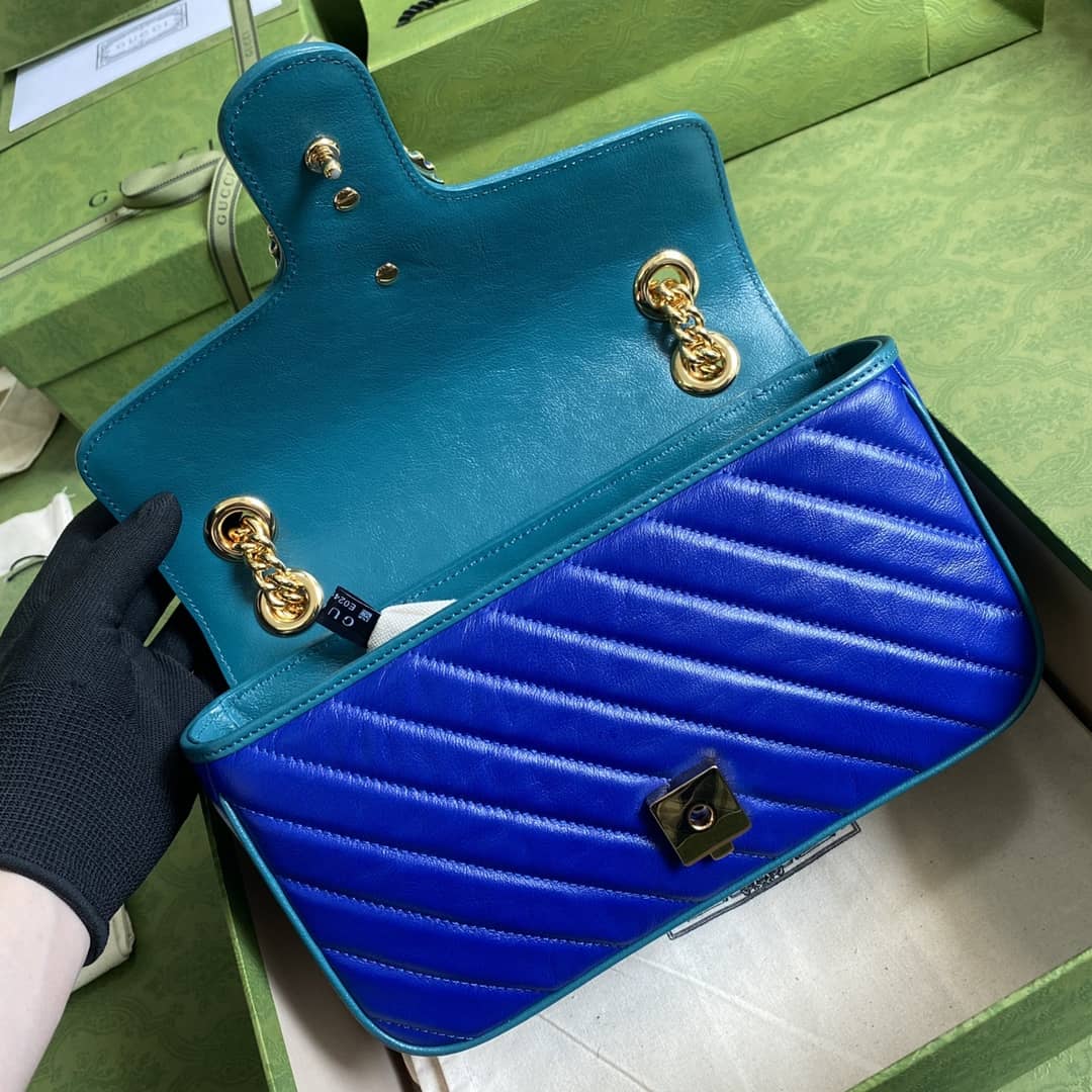 Gucci Marmont GG Small matelassé Shoulder Bag Replica 443497
