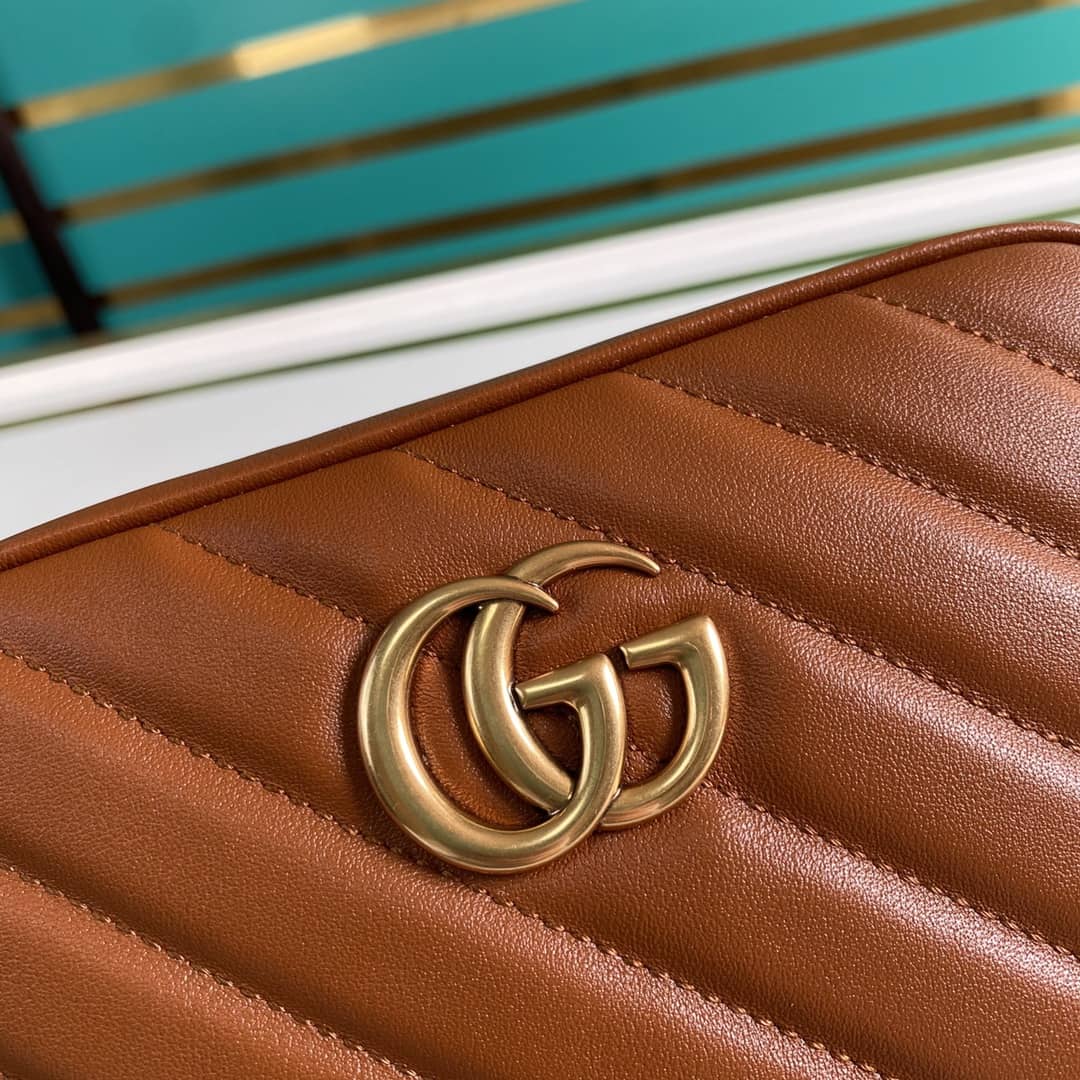 Gucci Crossbody Dupe Marmont GG Matelasse Leather Mini  448065