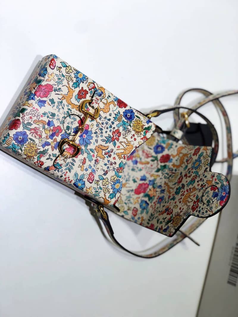 Gucci GG Denim Canvas Leather Phone Bag Replica 625625