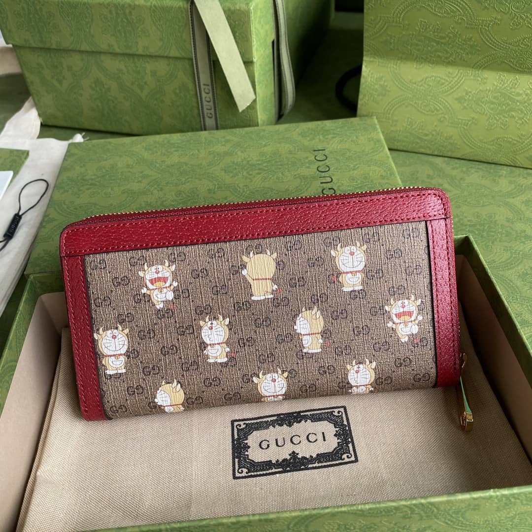 Gucci x Doraemon Zip Around Wallet Replica 647787