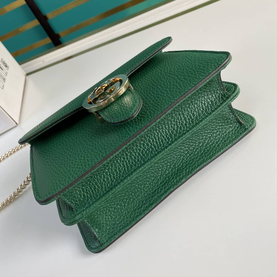 Gucci Interlocking Leather Chain Crossbody Bag Replica 510304